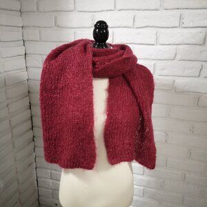 Doogan Donegal 100% Merino Wool Made in Ireland Dark Dusty Rose Scarf